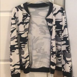 Camo bomber jacket